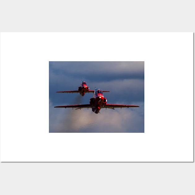 Red Arrows Synchro Pair Up Close Wall Art by captureasecond